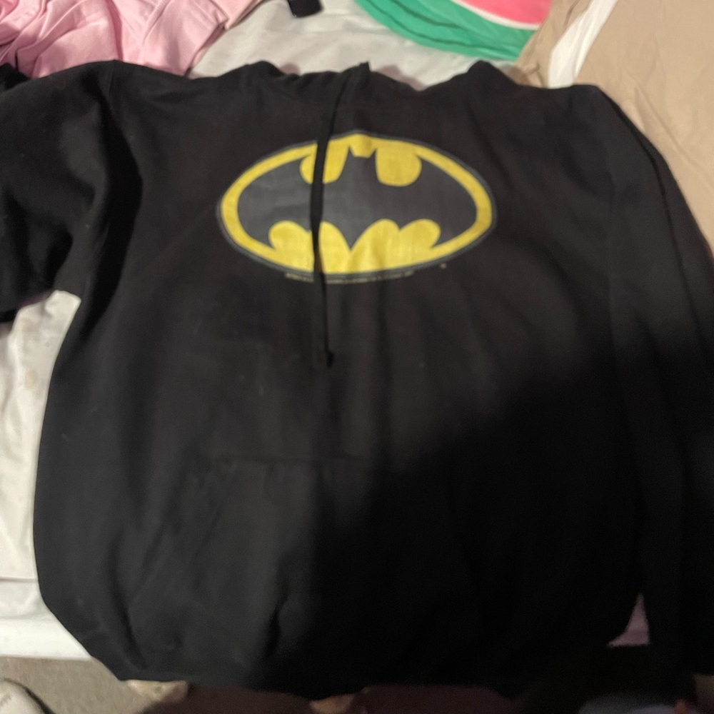 Black Hoodie with Batman Logo